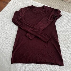 lululemon athletica Burgundy Long Sleeve Top